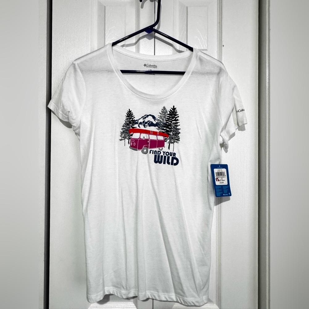 Columbia White Tee